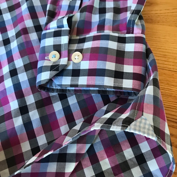 Mens Banana Republic Shirt pink button down long sleeve 16-16.5 mens size large - Picture 6 of 10